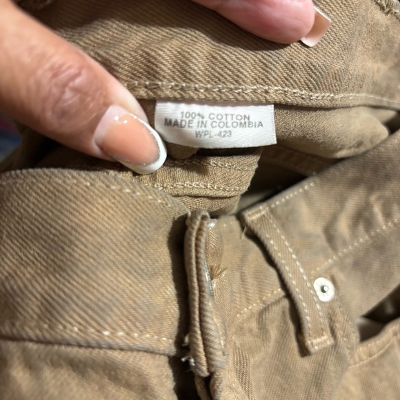 Y2K Levi's 501 Jeans Mens 40x30 Button Fly Straight Leg Red Tab Khaki WPL423 - Picture 8 of 10